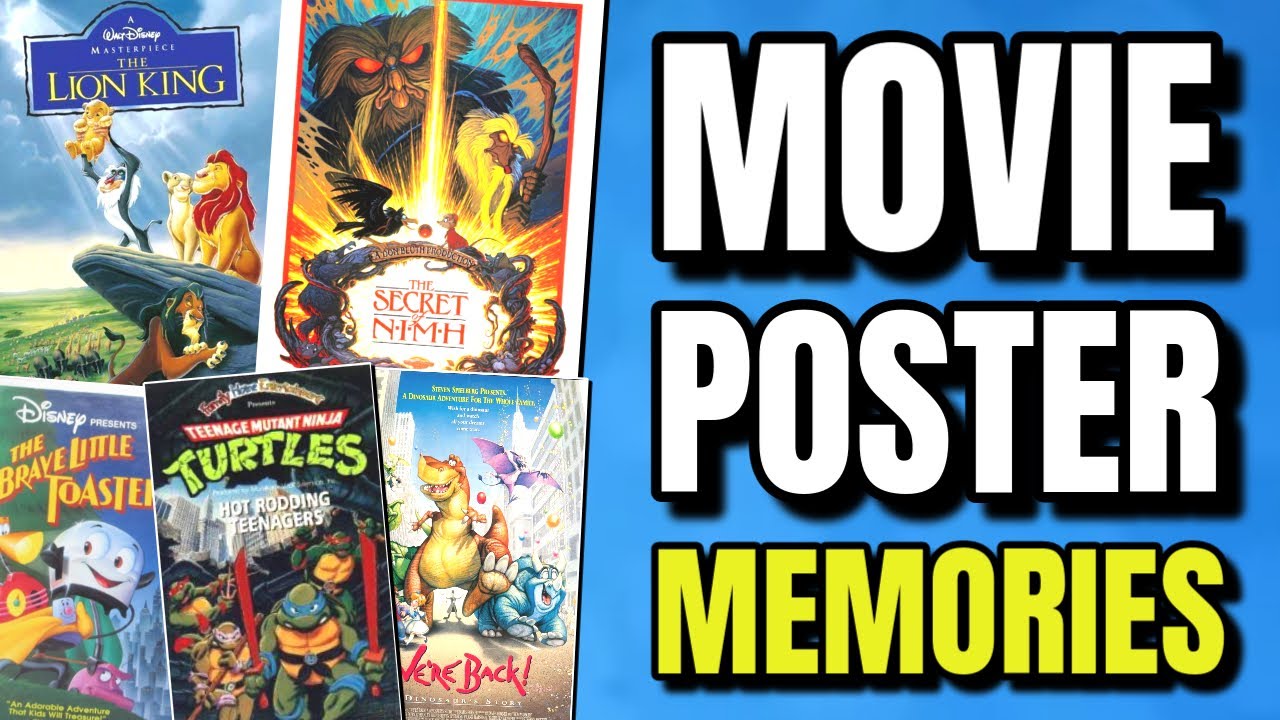 Remembering Cartoon Movie Posters
