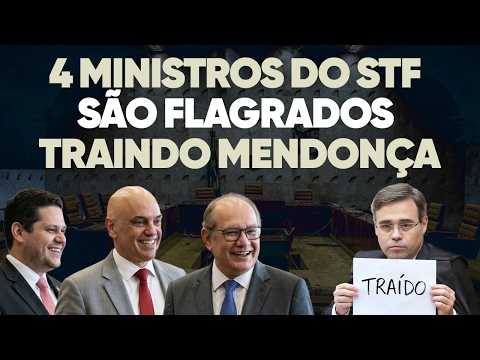 🚨 Veja FLAGRA 4 ministros do STF traindo Mendonça com Lula e Alcolumbre!