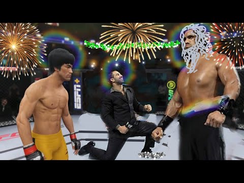 UFC4 | Bruce Lee vs OLD Great Khali Indian (EA Sports UFC 4)