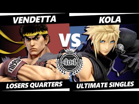 4o4 Smash Night 76 - Vendetta (Ryu, Ken) vs Moist| Kola (Roy, Cloud) - Losers Quarter-Final
