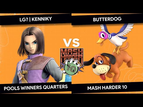 Mash Harder 10 - LG? | kenniky (Hero) vs butterdog (Duck Hunt) - Pools Winners Quarters
