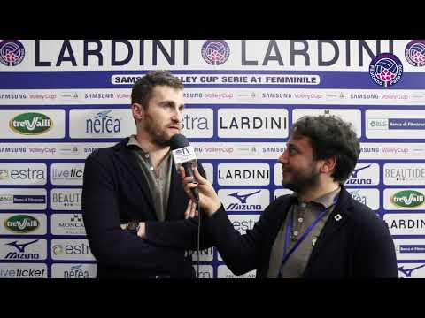 19a Giornata: Lardini Filottrano - Igor Gorgonzola Novara 0-3. Coach Schiavo in Mixed Zone