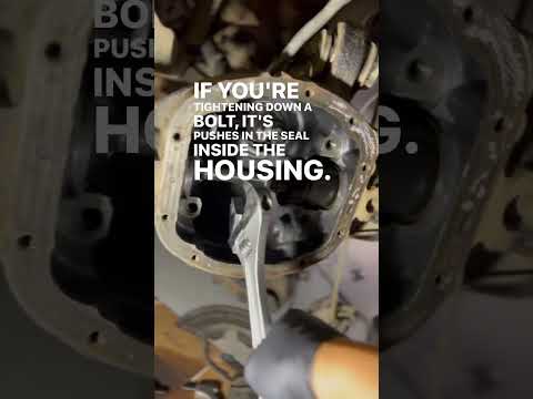 Inner axle seal installer tool at work.