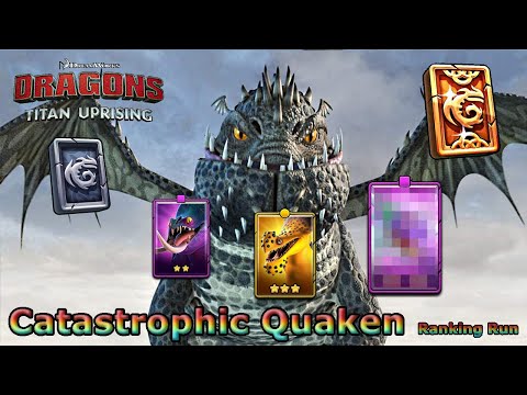 Dragons: Titan Uprising / Catastrophic Quaken Ranking Run / Full Battle / BP 8400+ / (HTTYD)