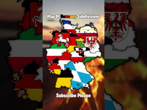 Map Of All Germany Subdivisions #europe #geography #country #map #mapping #germany