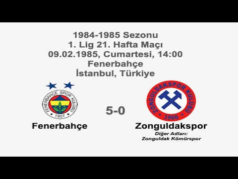 Fenerbahçe 5-0 Zonguldakspor 09.02.1985 - 1984-1985 Turkish 1st League Matchday 21