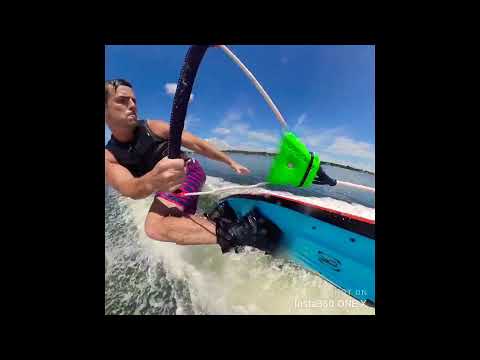 Scrape The Sky - Wakeboarding in Tampa Bay, Florida - Insta360 One X BeastMount POV Handle Mount