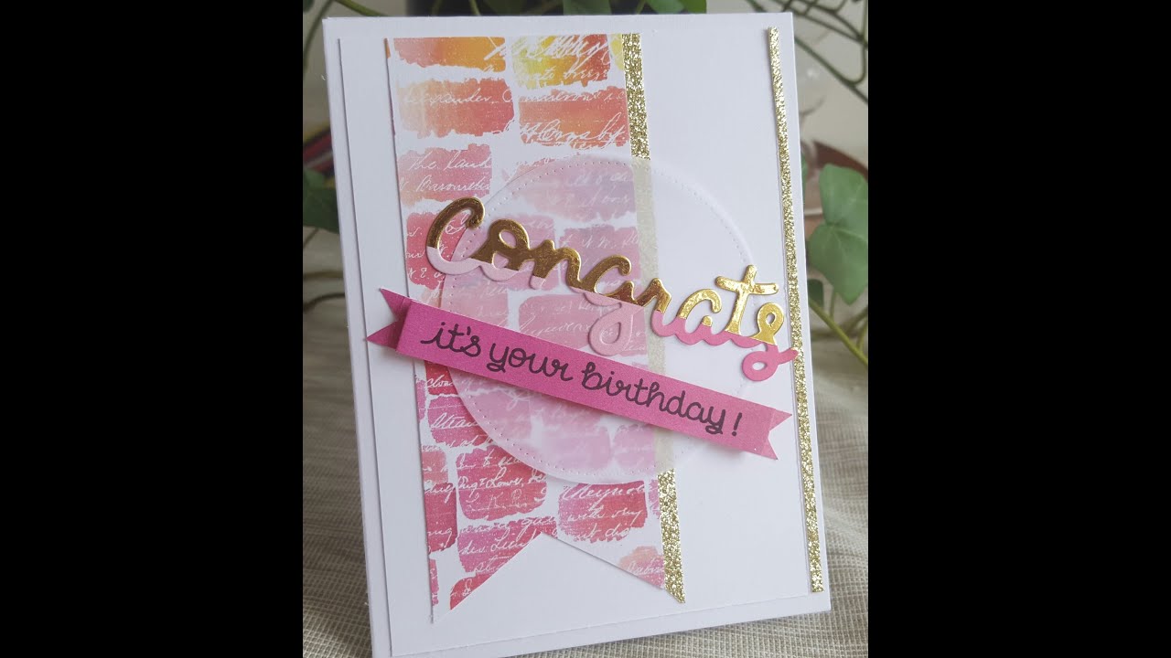 Congratulations card DIY Cardmaking