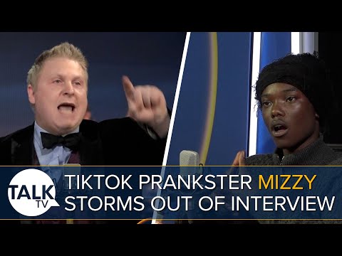 TikTok Prankster Mizzy Storms Out Of TalkTV Interview After FURIOUS Clash With Andre Walker