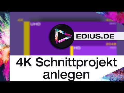 EDIUS Podcast - 4K Schnittprojekt anlegen