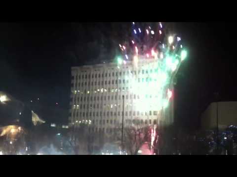 Fireworks at Light Up the Square 2012
