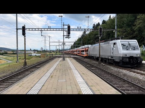 Bahnverkehr in Hendschiken (28.07.2023)