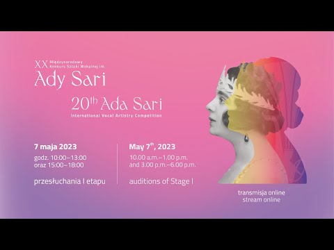 I etap przesłuchań, dzień 1 | XX Międzynarodowy Konkurs Sztuki Wokalnej im. Ady Sari