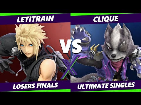 S@X 357 Online Losers Finals - LetItRain (Cloud) Vs. Clique (Wolf) Smash Ultimate - SSBU
