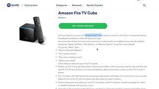 SPOTIFY vs Amazon Fire TV Cube Overview