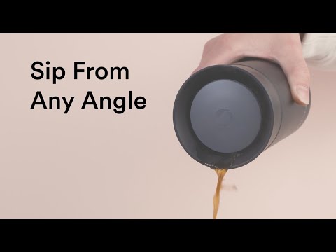 The Best Coffee Mug for Travel - Moon 360° Travel Mug - One Click to Open, Drink from Any Angle