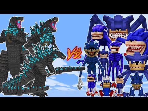 GODZILLA vs SHIN SONIC | MINECRAFT PE BATTLE
