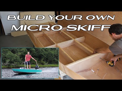 Simple BOAT BUILD for beginners!  How to Build a Solo Micro Skiff with Stitch & Glue Boat Plans