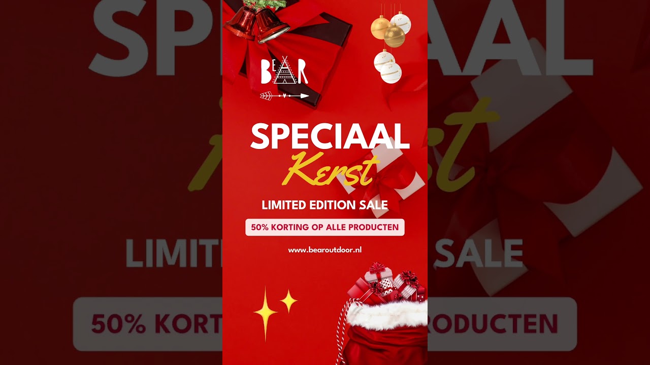 Bear Outdoor Kerst sale mobiel