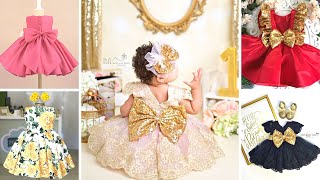 Gorgeous first birthday dresses for baby girl| birthday party dress|1 year baby dress design