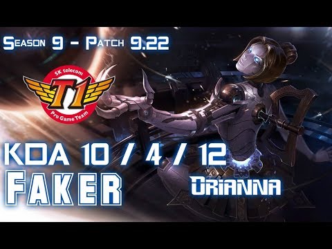 SKT T1 Faker ORIANNA vs AKALI Mid - Patch 9.22 KR Ranked