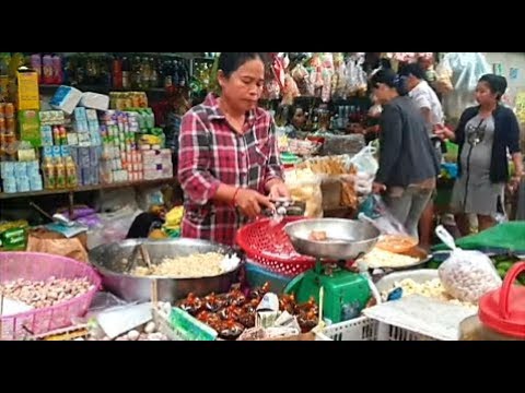 Asian Wet Market - Natural Living In Phnom Penh Market -Amazing Food Tour
