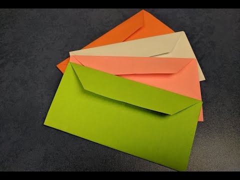 Как сделать конверт из бумаги поэтапно