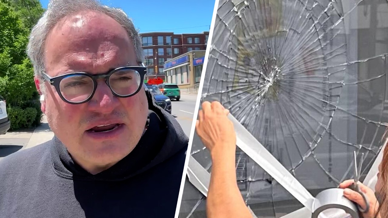 Another synagogue hit with vandalism, one day before a Jewish parade