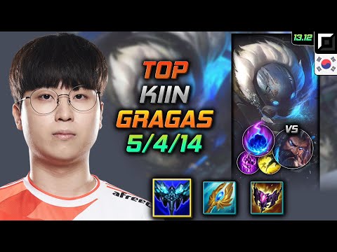 Gragas Top Build Kiin Everfrost Arcane Comet - LOL KR Challenger Patch 13.12