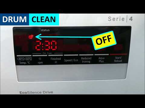 Bosch Washing Machine How to Turn Drum Clean Reminder OFF-Bosch Serie 4 VarioPerfect Washing Machine