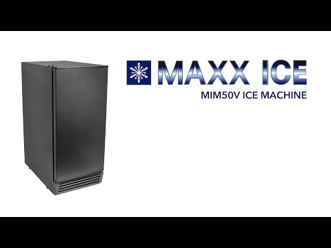 Maxx Ice MIM50V 15" Air Cooled Full Cube 50 lb Undercounter Ice Machine with 25 lb Bin 5 image