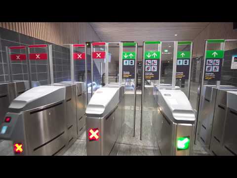 Sweden, Stockholm, train ride from Kallhäll to Jakobsberg, 5X escalator