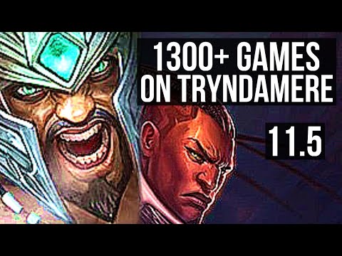 TRYNDAMERE vs LUCIAN (TOP) | 3.0M mastery, 8 solo kills, 1300+ games | KR Diamond | v11.5