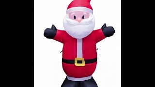4ft Inflatable Santa Claus Yard Decoration