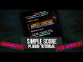 Scoreboard plugin tutorial | Simple Score Minecraft Plugin | Spigot plugin showcase!