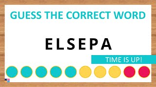 Guess the Correct Word! Unscramble in Record Time! 6 Letters | Agent Quiz