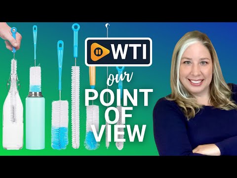 Turbo Microfiber Bottle Brush Cleaner Pack - Set of 5 Bottle Brushes for Cleaning Baby Bottles - WTI product video review