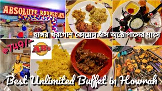 Absolute Barbecue in Howrah Avani Mall | Best Unlimited Buffet Kolkata | Mutton Kabab Exotic Meat |