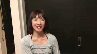 【美女に整体ストレッチ】私、腰痛がひどくって…。押してくれませんか…？