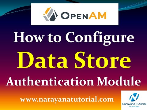 How to Configure Data Store Authentication Module