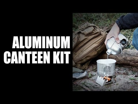 Trailblazer 1-Quart Aluminum Canteen Kit