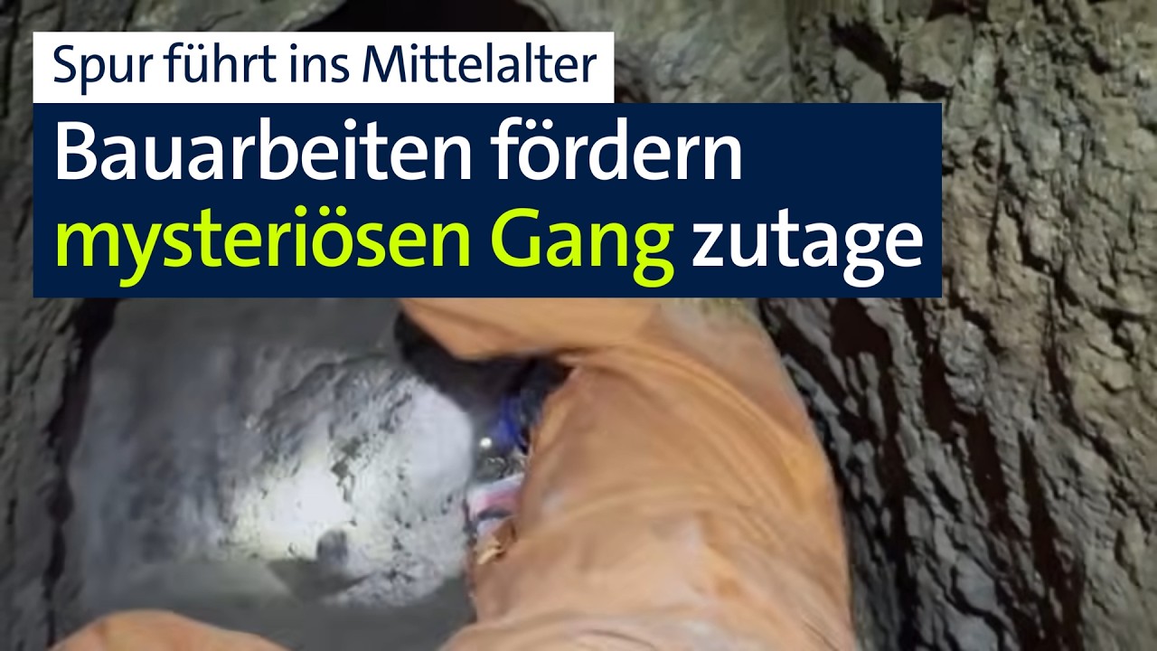 Bei Bauarbeiten taucht mysteriöser unterirdischer Gang auf | Abendschau | BR24
