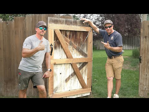 The EASIEST Way To Build (Or Rebuild) A Wood Gate