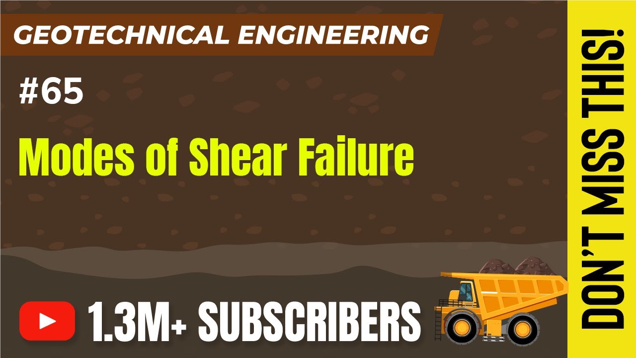 Modes of Shear Failure - Bearing Capacity - Foundation Engineering GATE