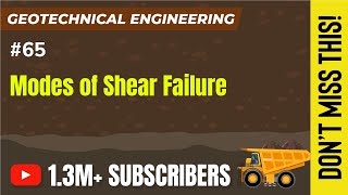 Modes of Shear Failure - Bearing Capacity - Foundation Engineering GATE