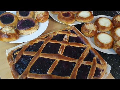 How to make traditional Finnish Blueberry Pie with pulla base -Mustikkapiirakka pullapohjalla recipe