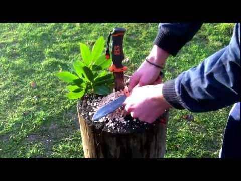 Bear Grylls Survival Knife ACTION TEST [GERMAN]