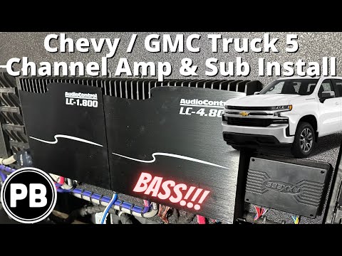 2019 - 2024 Chevy / GMC Truck 5 Channel Amp & Sub Install (Bose Bypass)