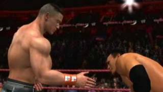 WWE SvR2011 The Rock vs John Cena Backlash WWE championship match
