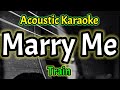 [Acoustic Karaoke] Train - Marry Me
